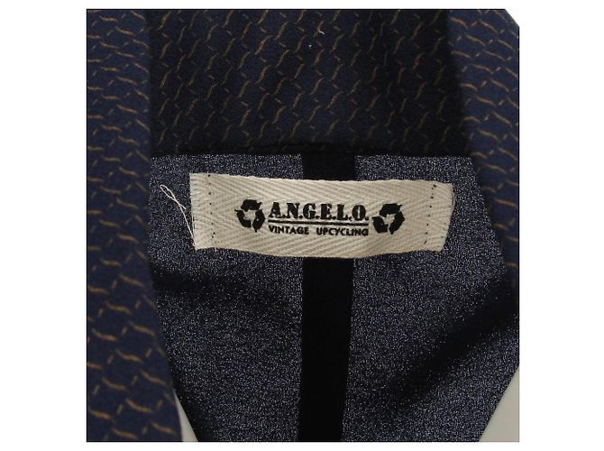 Autre Marque A.N.G.E.L.O. Vintage Upcycling Kimono '70 Blu - vista 5