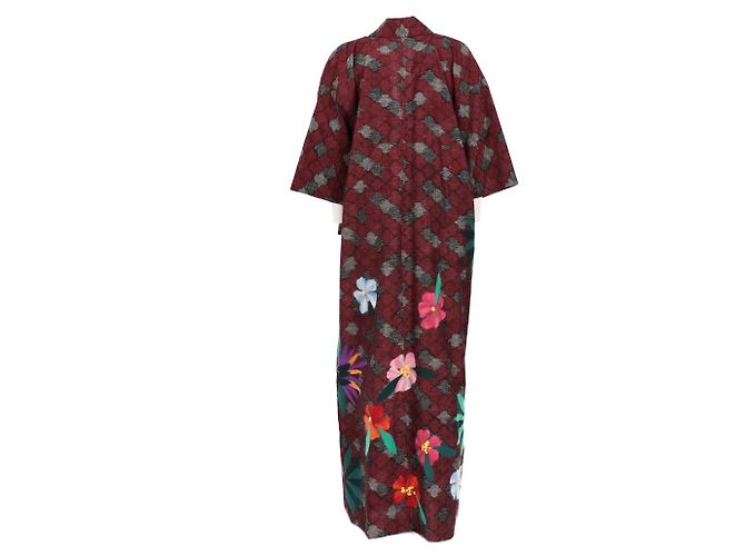Autre Marque A.N.G.E.L.O. Vintage Upcycling '70s Kimono Bordò - vista 2