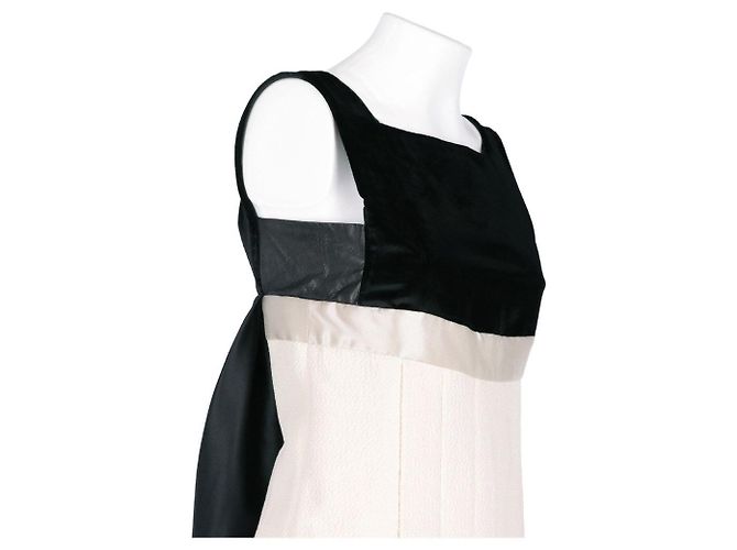 Autre Marque 6267 Kleid aus Wollmischung weiß schwarz - Ansicht 8