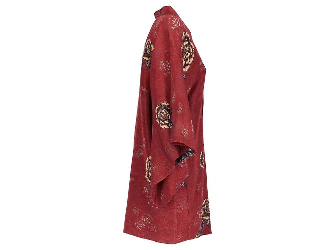 Autre Marque A.N.G.E.L.O. Vintage Upcycling '70s Kimono Bordò - vista 2