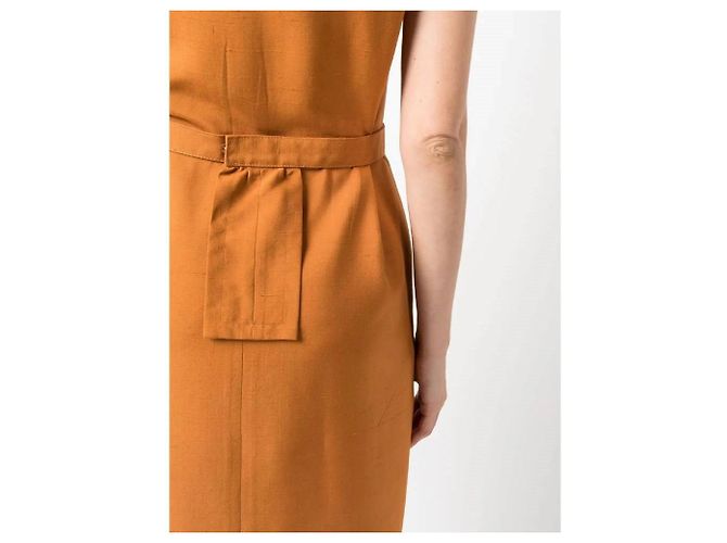 Yves Saint Laurent Kleid aus den 80ern Orange - Ansicht 2