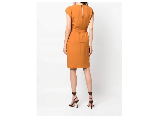Yves Saint Laurent Kleid aus den 80ern Orange - Ansicht 5