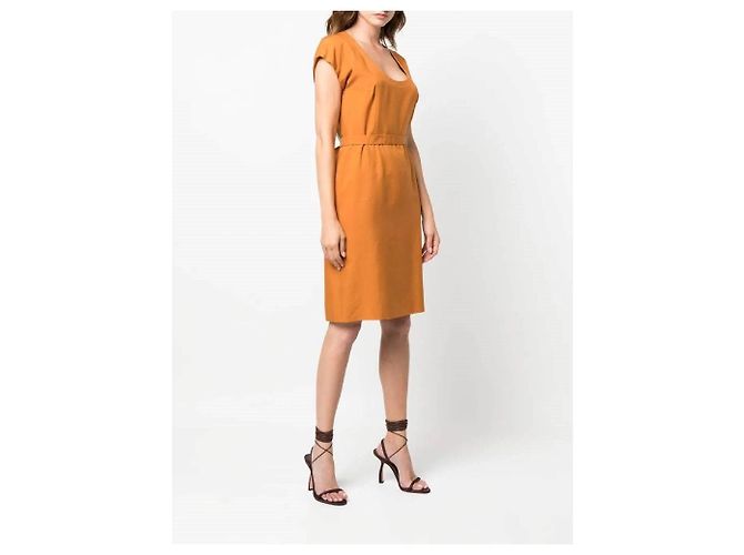 Yves Saint Laurent Kleid aus den 80ern Orange - Ansicht 6