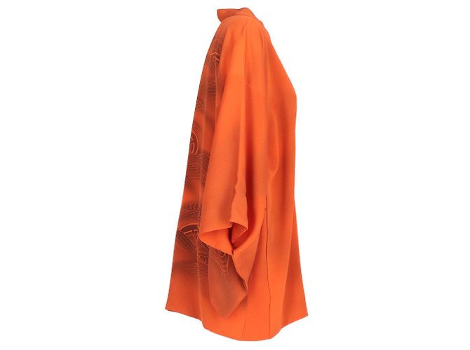 Autre Marque A.N.G.E.L.O. Vintage Upcycling '70s Kimono Arancione - vista 2