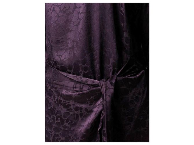 Autre Marque Abito Capucine in seta viola Porpora - vista 4