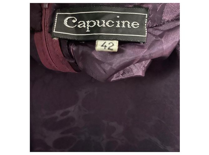 Autre Marque Abito Capucine in seta viola Porpora - vista 6