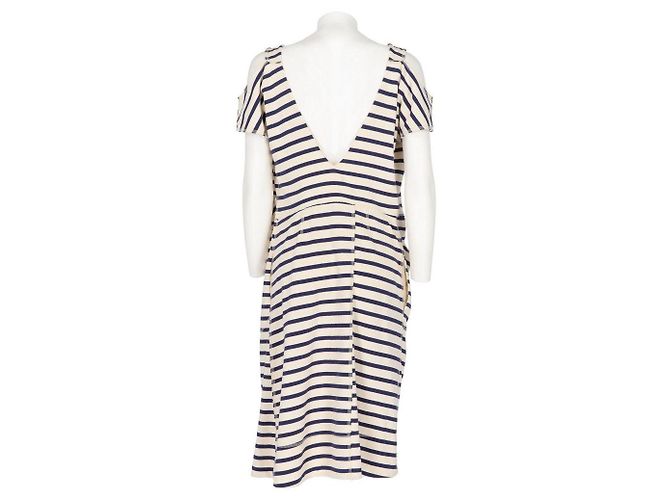 Vestido midi Marni asimétrico de algodón blanco - vista 2