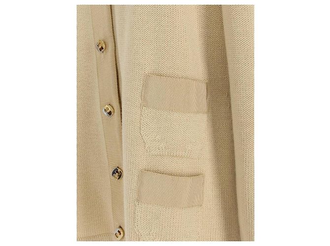 Salvatore Ferragamo Cardigan aus den 80ern Beige - Ansicht 3