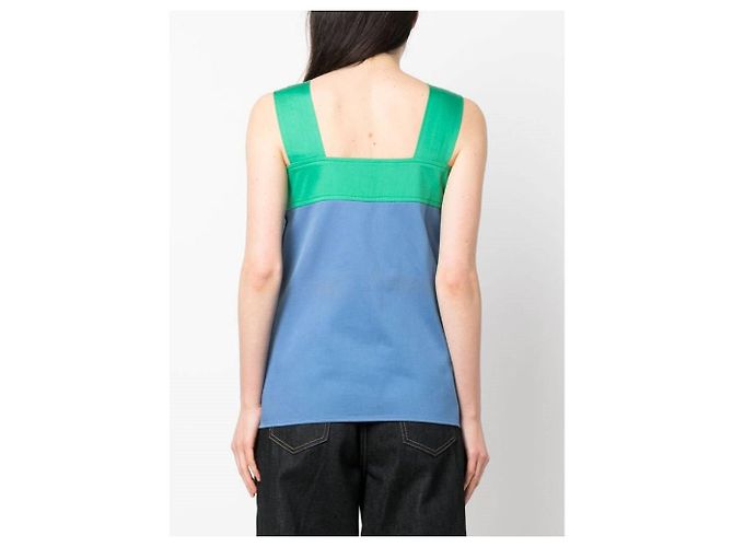 Top Yves Saint Laurent anni '70 Blu chiaro - vista 4