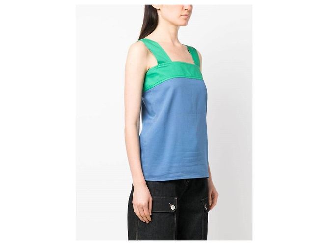 Top Yves Saint Laurent anni '70 Blu chiaro - vista 5