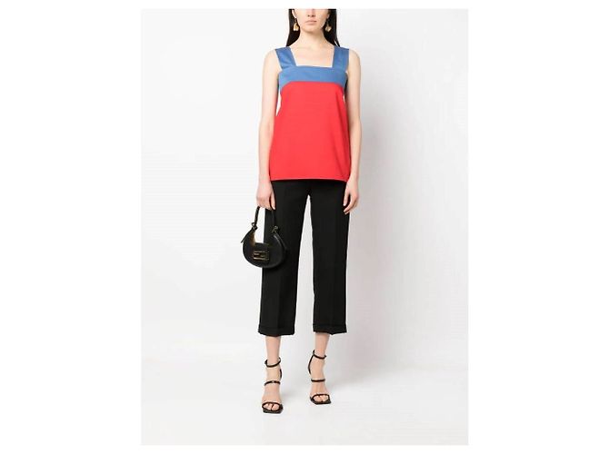 Top Yves Saint Laurent anni '70 Rosso - vista 2