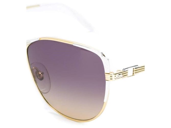 Occhiali da sole Yves Saint Laurent anni '70 D'oro - vista 3