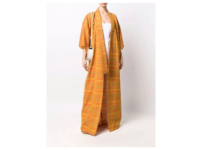 Autre Marque A.N.G.E.L.O. Vintage Cult 70s Kimono Arancione - vista 3