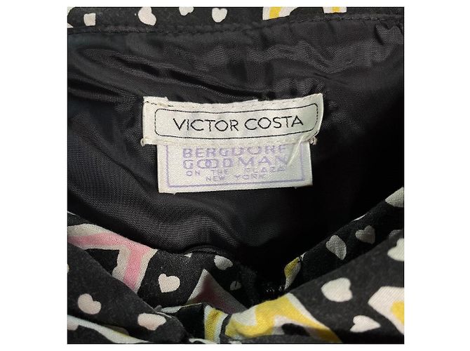 Autre Marque Victor Costa 80s Kleid Mehrfarben - Ansicht 8