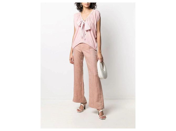 Blusa Lanvin in cotone e seta rosa - vista 2