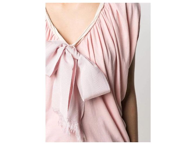 Blusa Lanvin in cotone e seta rosa - vista 4