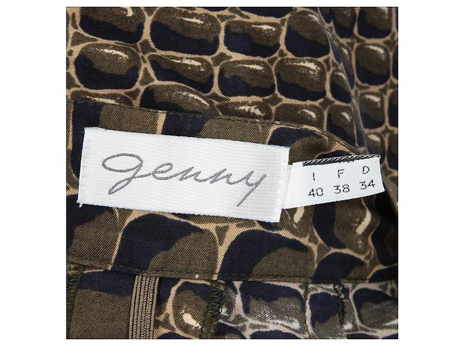 Traje Genny de algodón estampado de cocodrilo años 80 Naranja - vista 5