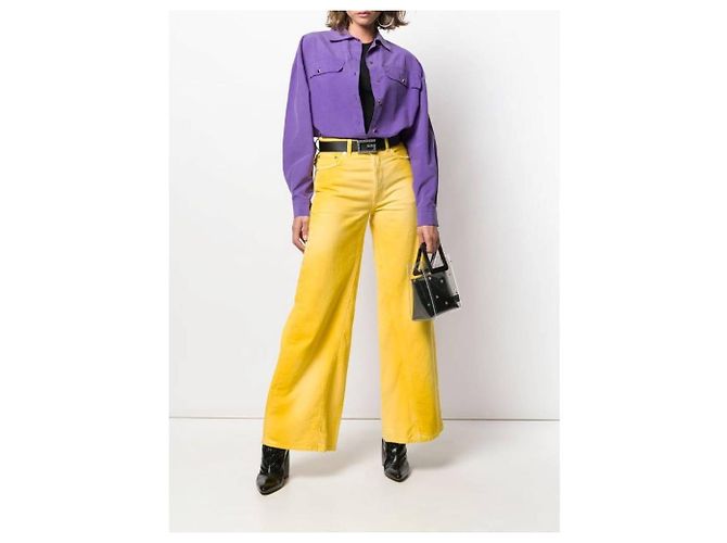 Camisa Versus by Gianni Versace de algodón morada Púrpura - vista 2