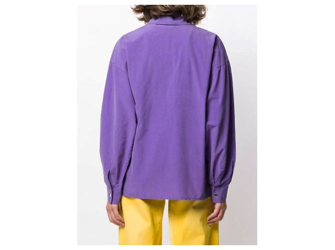 Camisa Versus by Gianni Versace de algodón morada Púrpura - vista 4