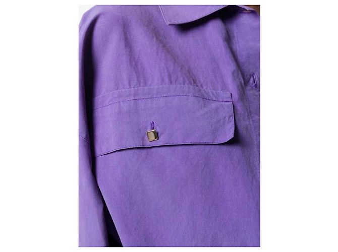 Camisa Versus by Gianni Versace de algodón morada Púrpura - vista 5