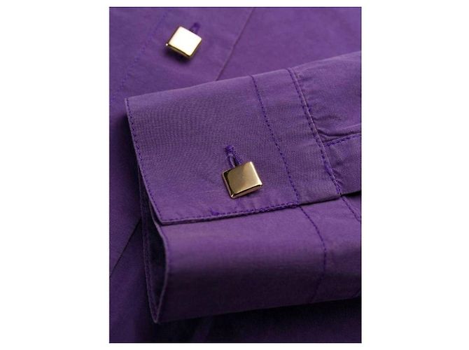 Camisa Versus by Gianni Versace de algodón morada Púrpura - vista 6