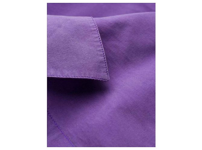 Camisa Versus by Gianni Versace de algodón morada Púrpura - vista 7