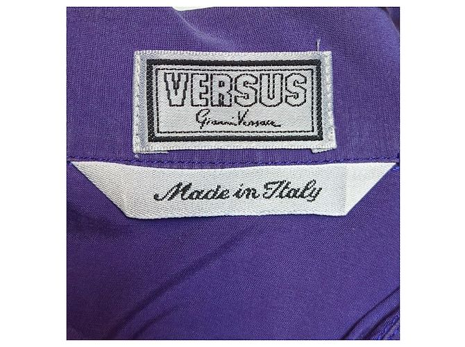 Camisa Versus by Gianni Versace de algodón morada Púrpura - vista 8