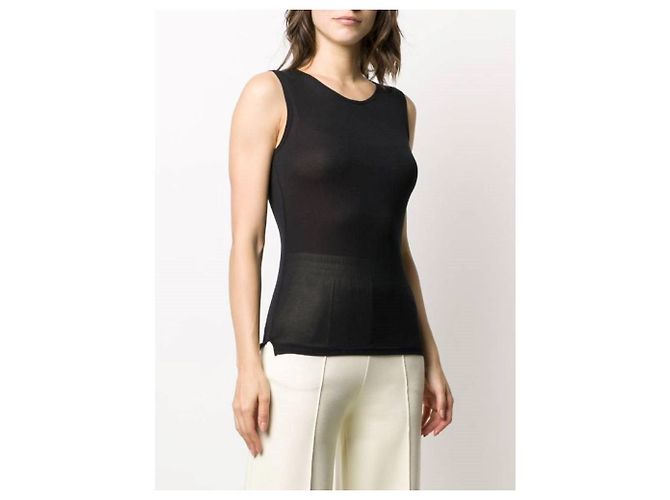 Top Yohji Yamamoto de los 90 Negro - vista 2