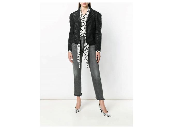 Roberto Cavalli 70s Jacke Schwarz - Ansicht 2