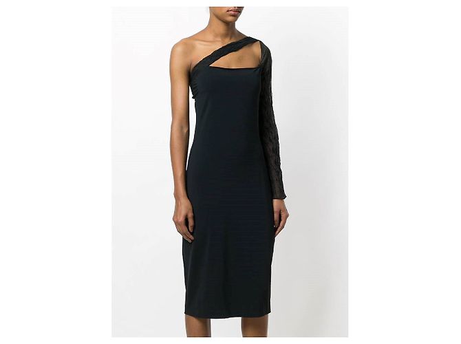 Romeo Gigli Kleid aus den 2000ern Schwarz - Ansicht 2
