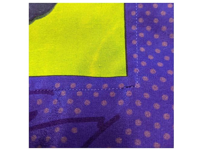 Genny Seidenkleid mit Blumenmuster 80er Jahre Mehrfarben - Ansicht 2
