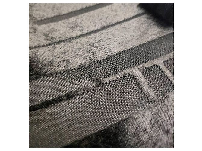 Abito lungo DKNY senza maniche in velluto nero e mesh - vista 7