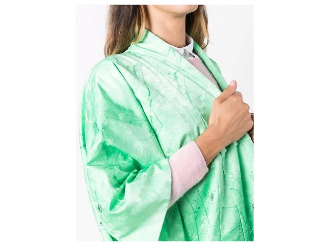 Autre Marque A.N.G.E.L.O. Vintage Cult 70s Kimono Verde - vista 2