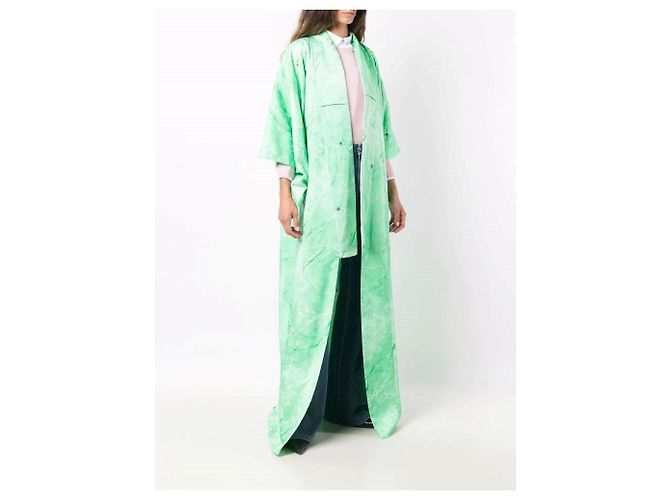 Autre Marque A.N.G.E.L.O. Vintage Cult 70s Kimono Verde - vista 3