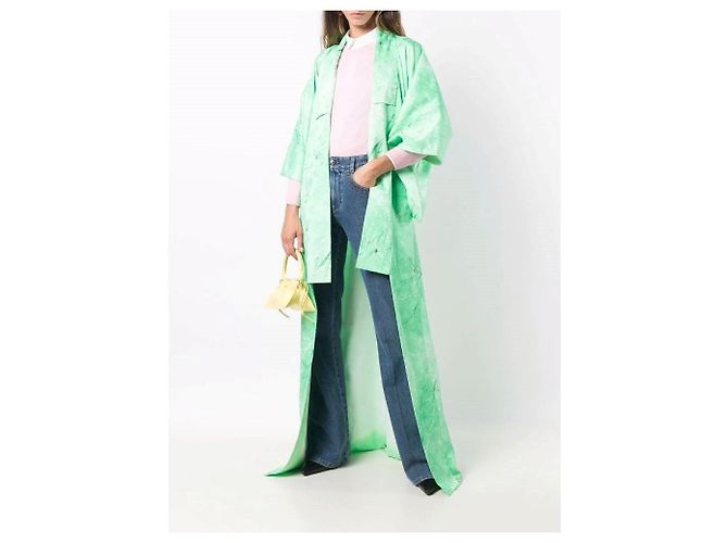 Autre Marque A.N.G.E.L.O. Vintage Cult 70s Kimono Verde - vista 5
