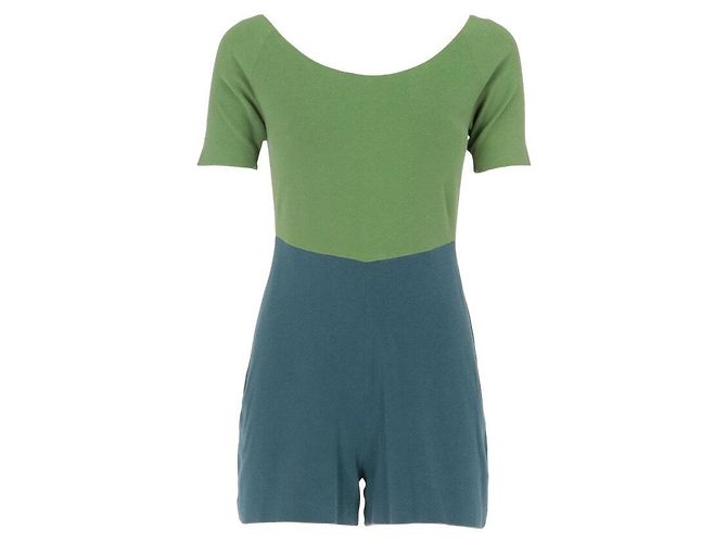 Mono Sybilla de algodón verde y azul Multicolor - vista 3