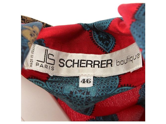 Jean Louis Scherrer Jean-Louis Scherrer Kleid aus den 70ern Rot - Ansicht 8