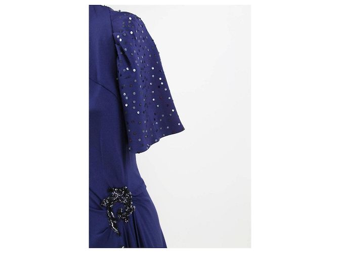 Autre Marque Abito A.N.G.E.L.O. Vintage Cult 70s Blu - vista 6