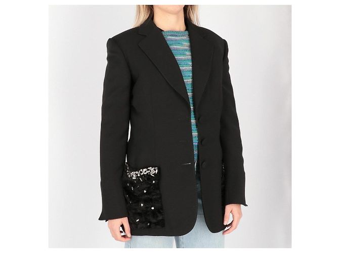 Blazer Gianfranco Ferré anni '90 Nero - vista 3