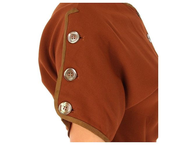 Autre Marque Abito A.N.G.E.L.O. Vintage Cult anni '40 Marrone - vista 6