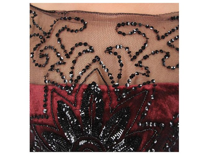 Philosophy di Alberta Ferretti 90s Kleid Bordeaux - Ansicht 5