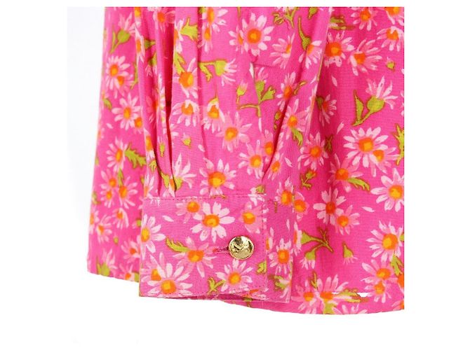Camisa Ken Scott de algodón fucsia con estampado floral Rosa - vista 4