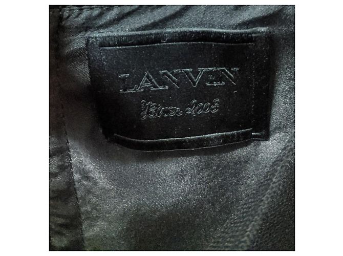 Lanvin Kleid aus blauer Seide ärmellos kurz - Ansicht 5