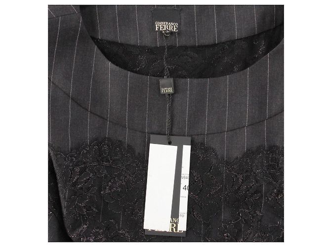 Vestido Gianfranco Ferré de los 90 Gris - vista 7