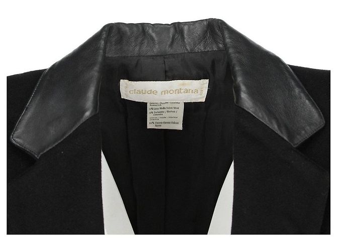 Giacca Claude Montana anni 80 Nero - vista 7