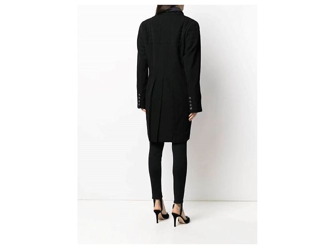 Chanel Black Wool Tailcoat Jacket - view 2