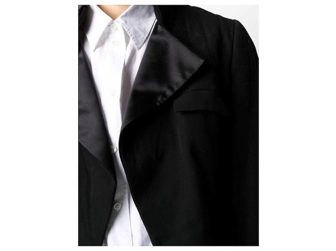 Chanel Black Wool Tailcoat Jacket - view 4