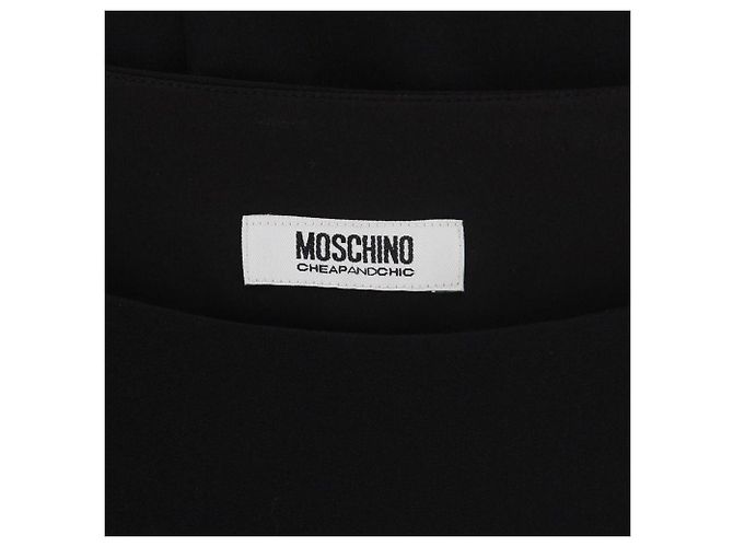 Moschino Cheap and Chic Midi Kleid Schwarz - Ansicht 5