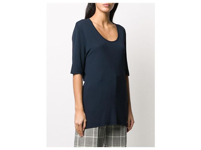 Blusa Yves Saint Laurent de los 90 Azul - vista 3