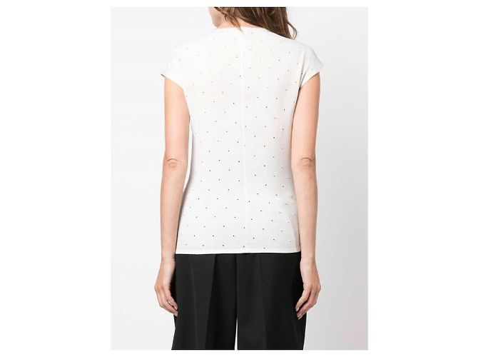 Versace Ajouré Bluse Weiß Acetat - Ansicht 3